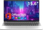 15.6 Inch Laptop with Office 365, 4GB RAM, 128GB Storage Expandable 1TB, 5205U Processor, HD Display, Windows 11 Laptops Computer, Wi-Fi 5, BT4.2, Numpad, Type-C, for Business and Students. - Image 2