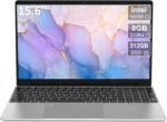 15.6'' Laptop Computer,1080P FHD Display,8GB RAM,512GB SSD,N5095 CPU Business Laptop,Numeric Keypad,Backlit Keyboard,Fingerprint Unlock,SD Card Reader,Webcam, 5GWiFi, HDMI,Silver - Image 2