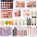 All in One Makeup Kit, Make Up Gift Set for Women, Makeup Kit for Women Full Kit, Includes Foundation Face Primer Eyeshadow Concealer Liquid Blush Lipgloss Eyeliner Mascara Cosmetic Brushes Set - Image 3