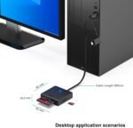 Memory Card Reader, BENFEI 4in1 USB 3.0 and USB-C to SD Micro SD MS CF Card Reader Adapter, 4 Cards Simultaneously Read and Write, Compatible with iPhone 15 Series, MacBook Pro/Air 2023, and More - Image 5
