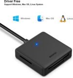 Memory Card Reader, BENFEI 4in1 USB 3.0 and USB-C to SD Micro SD MS CF Card Reader Adapter, 4 Cards Simultaneously Read and Write, Compatible with iPhone 15 Series, MacBook Pro/Air 2023, and More - Image 8
