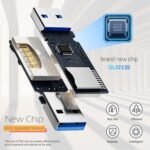 USB3.0 Micro SD Card Reader, 5Gbps 2-in-1 SD Card Reader to USB Adapter, Wansurs Memory Card Reader for SDXC, SDHC, MMC, RS-MMC, Micro SDXC, Micro SD, Micro SDHC and UHS-I Cards (1Pack Black) - Image 5
