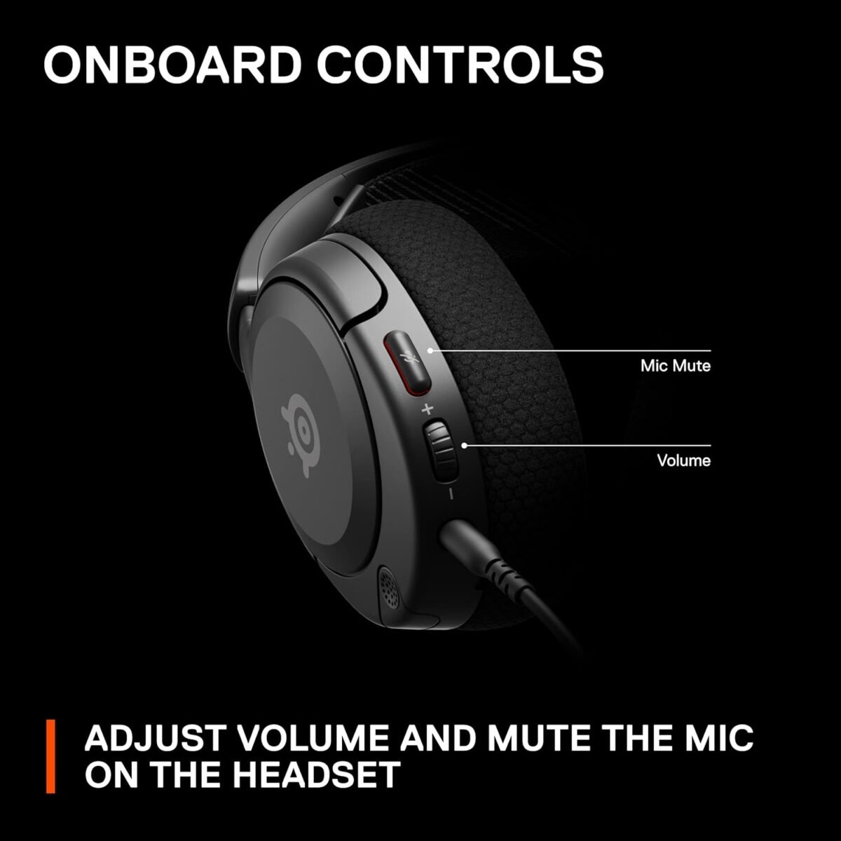 SteelSeries Arctis Nova 1 Multi-System Gaming Headset — Hi-Fi Drivers — 360° Spatial Audio — Comfort Design — Durable — Ultra Lightweight — Noise-Cancelling Mic — PC, PS5/PS4, Switch, Xbox - Black - Image 9