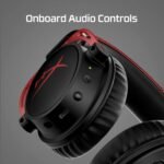 HyperX Cloud Alpha Wireless - Gaming Headset for PC, 300-hour battery life, DTS Headphone:X Spatial Audio, Memory foam, Dual Chamber Drivers, Noise-canceling mic, Durable aluminum frame,Red - Image 4