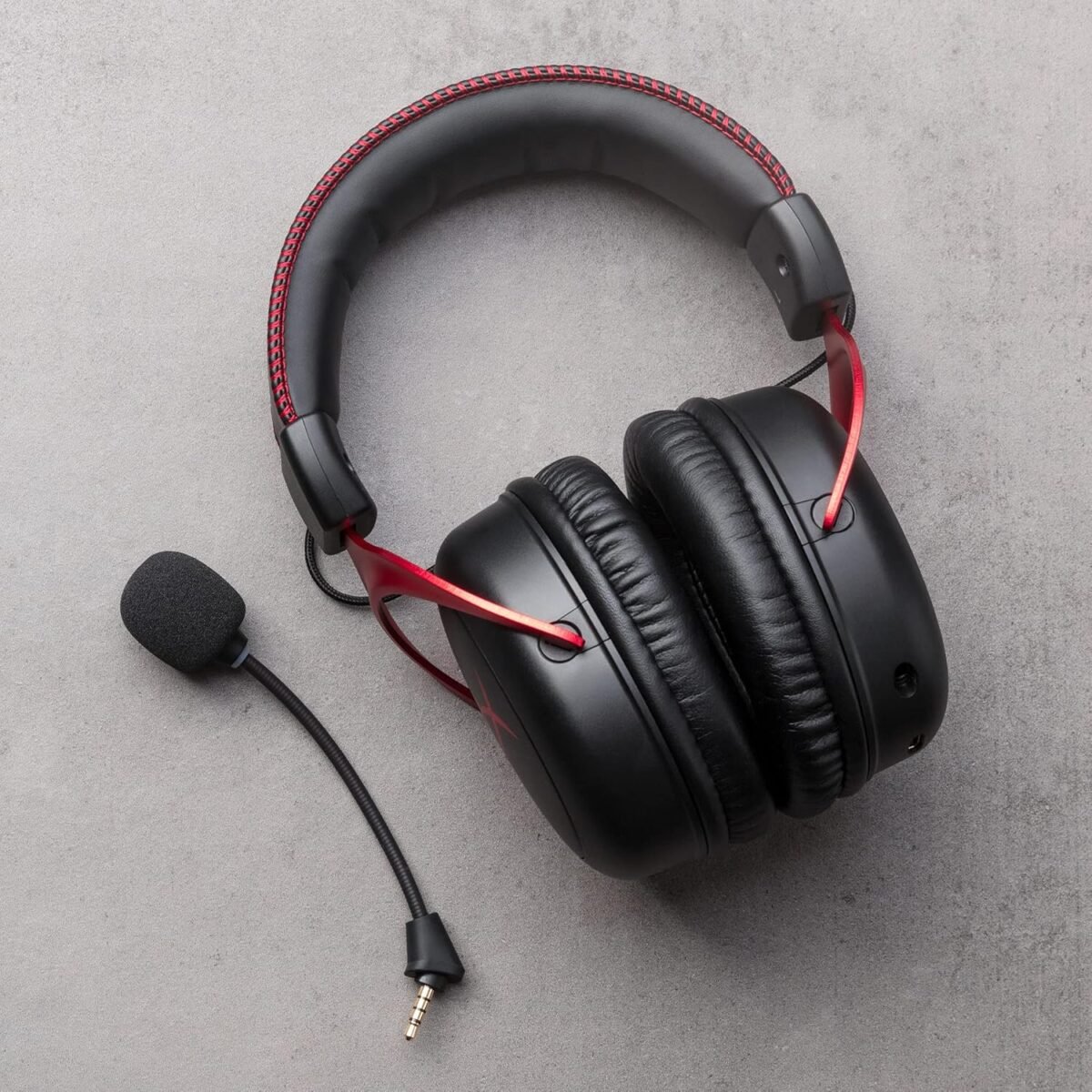 HyperX Cloud II Wireless - Gaming Headset for PC, PS5, PS4, Long Lasting Battery Up to 30 Hours, DTS Headphone:X Spatial Audio, Memory Foam, Detachable Noise Cancelling Microphone with Mic Monitoring - Image 8