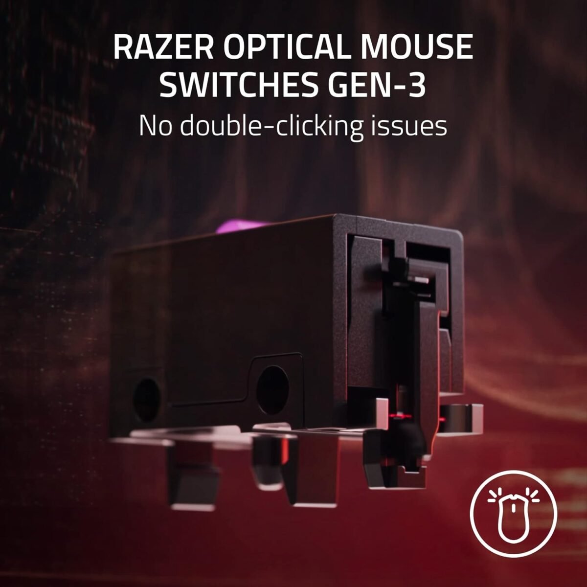 Razer Viper V2 Pro HyperSpeed Wireless Gaming Mouse: 58g Ultra Lightweight - Optical Switches Gen-3-30K DPI Optical Sensor w/On-Mouse Controls - 90 Hour Battery - USB Type C Cable Included - Black - Image 6