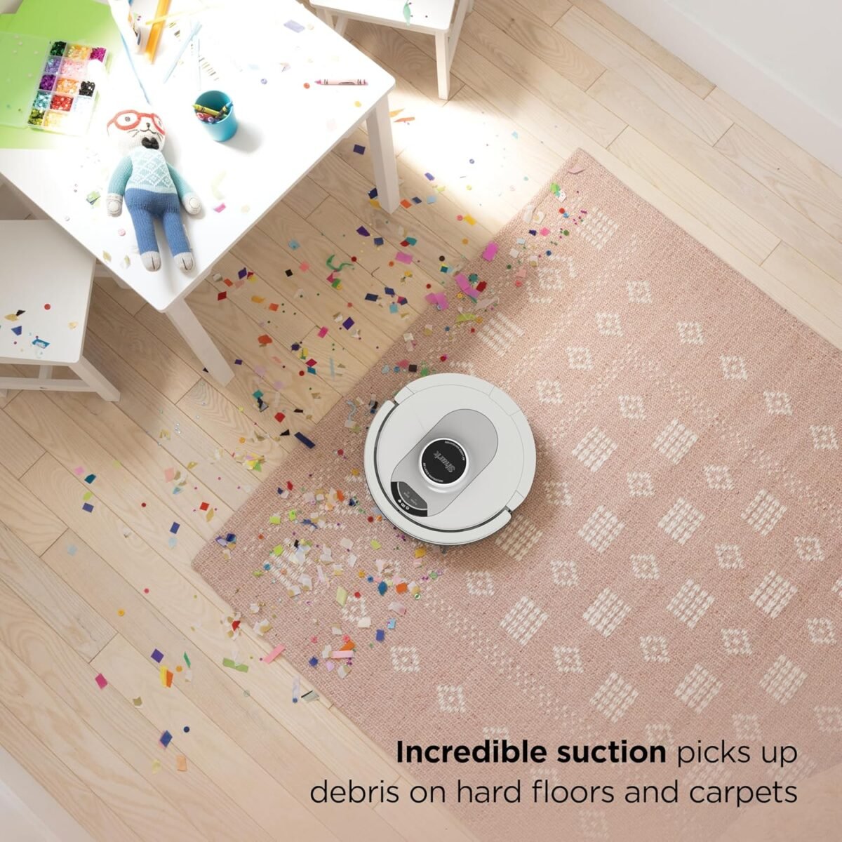 Shark AI Ultra Voice Control Robot Vacuum with Matrix Clean Navigation, Home Mapping, 60-Day Capacity, XL Self-Empty Base for Homes with Pets, Carpet & Hard Floors, Cool Grey - Image 9