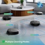 Robot Vacuum and Mop Combo, Robotic Vacuum Cleaner 2 in 1 Vacuuming Mopping with Schedule, Wi-Fi/App/Remote, Max Suction 2000Pa, Self-Charging, Slim, Ideal for Hard Floor, Pet Hair, Low-Pile Carpet - Image 6