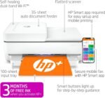 HP ENVY 6455e Wireless Color Inkjet Printer, Print, scan, copy, Easy setup, Mobile printing, Best-for-home, 3 month Instant Ink trial included, white - Image 3