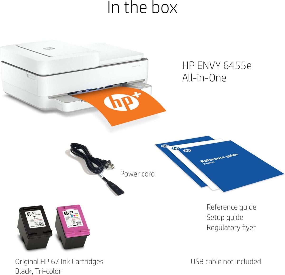HP ENVY 6455e Wireless Color Inkjet Printer, Print, scan, copy, Easy setup, Mobile printing, Best-for-home, 3 month Instant Ink trial included, white - Image 11