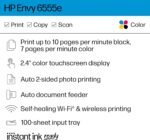 HP Envy 6555e Wireless All-in-One Color Inkjet Printer, Print, scan, Copy, Duplex Printing Best-for-Home, 3 month Instant Ink trial included (714N5A) - Image 3
