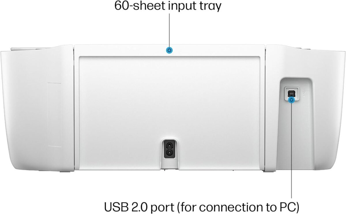 HP DeskJet 2827e Wireless All-in-One Color Inkjet Printer, Scanner, Copier, Best-for-Home, 3 Months of Instant Ink Included, Single-Band Wi-Fi connectivity (6W7F5A) - Image 11