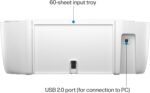 HP DeskJet 2827e Wireless All-in-One Color Inkjet Printer, Scanner, Copier, Best-for-Home, 3 Months of Instant Ink Included, Single-Band Wi-Fi connectivity (6W7F5A) - Image 6