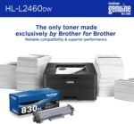 Brother HL-L2460DW Wireless Compact Monochrome Laser Printer with Duplex, Mobile Printing, Black & White Output | Includes Refresh Subscription Trial(1), Works with Alexa - Image 5