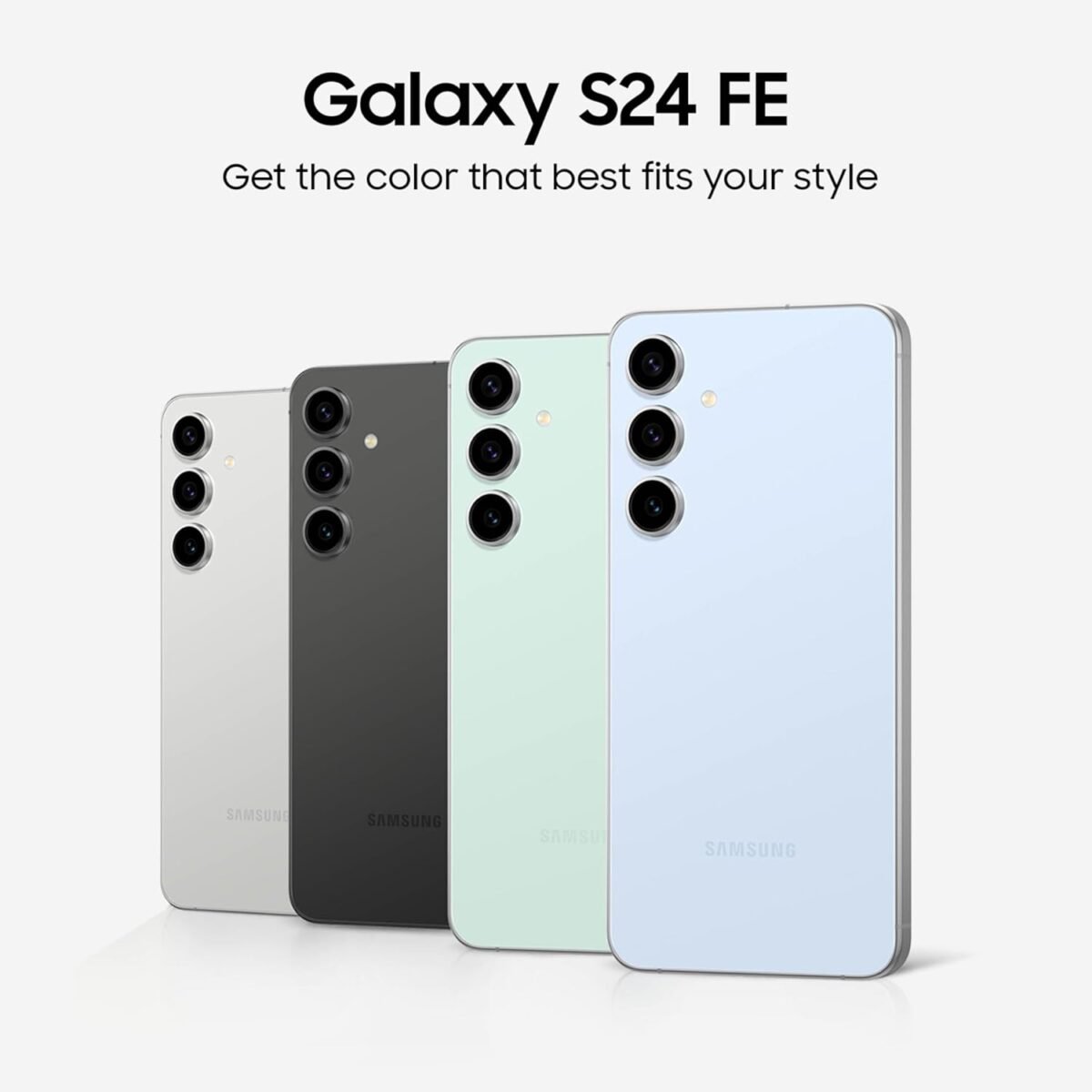 Samsung Galaxy S24 FE AI Phone, 128GB Unlocked Android Smartphone, High-Res 50MP Camera, Long Battery Life, AMOLED Bright Display, US Version, 2024, US 1 Yr Warranty, Blue - Image 3
