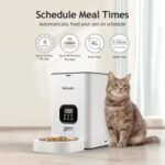 VOLUAS Automatic Cat Feeders - Timed Pet Feeder for Cats and Dogs with Dry Food Dispenser, Desiccant Bag, Programmable Portion Control, 4 Daily Meals, 10s Voice Recorder - Image 3