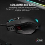 Corsair M65 RGB Ultra Tunable FPS Gaming Mouse Marksman 26,000 DPI Optical Sensor, Optical Switches, AXON Hyper-Processing Technology, Sensor Fusion Control, Tunable Weight System - Black - Image 3