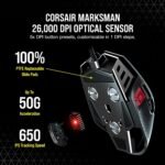 Corsair M65 RGB Ultra Tunable FPS Gaming Mouse Marksman 26,000 DPI Optical Sensor, Optical Switches, AXON Hyper-Processing Technology, Sensor Fusion Control, Tunable Weight System - Black - Image 5