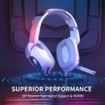 PHOINIKAS Gaming Headset for PS4, Xbox One, PC, Laptop, Mac, Nintendo Switch, 3.5MM PS4 Stereo Headset Over Ear Headphones with Noise-Cancelling Mic, Bass Surround - Camo - Image 7