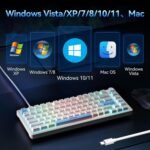 TECKNET Wired Gaming Keyboard, RGB Backlit Keyboards with Gasket Structure, USB C Mechanical Keyboard has 20 Lighting Effects & Multimedia Control Knob, Computer Keyboards for PC Laptop Mac Gamer - Image 8