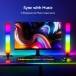 LED Light Bar, Music Sync RGB Light Bar, USB Ambient Lamp, Color Changing Gaming TV Backlight with Remote Control, 15 Dynamic Modes for Room Gaming Decoration - Image 3
