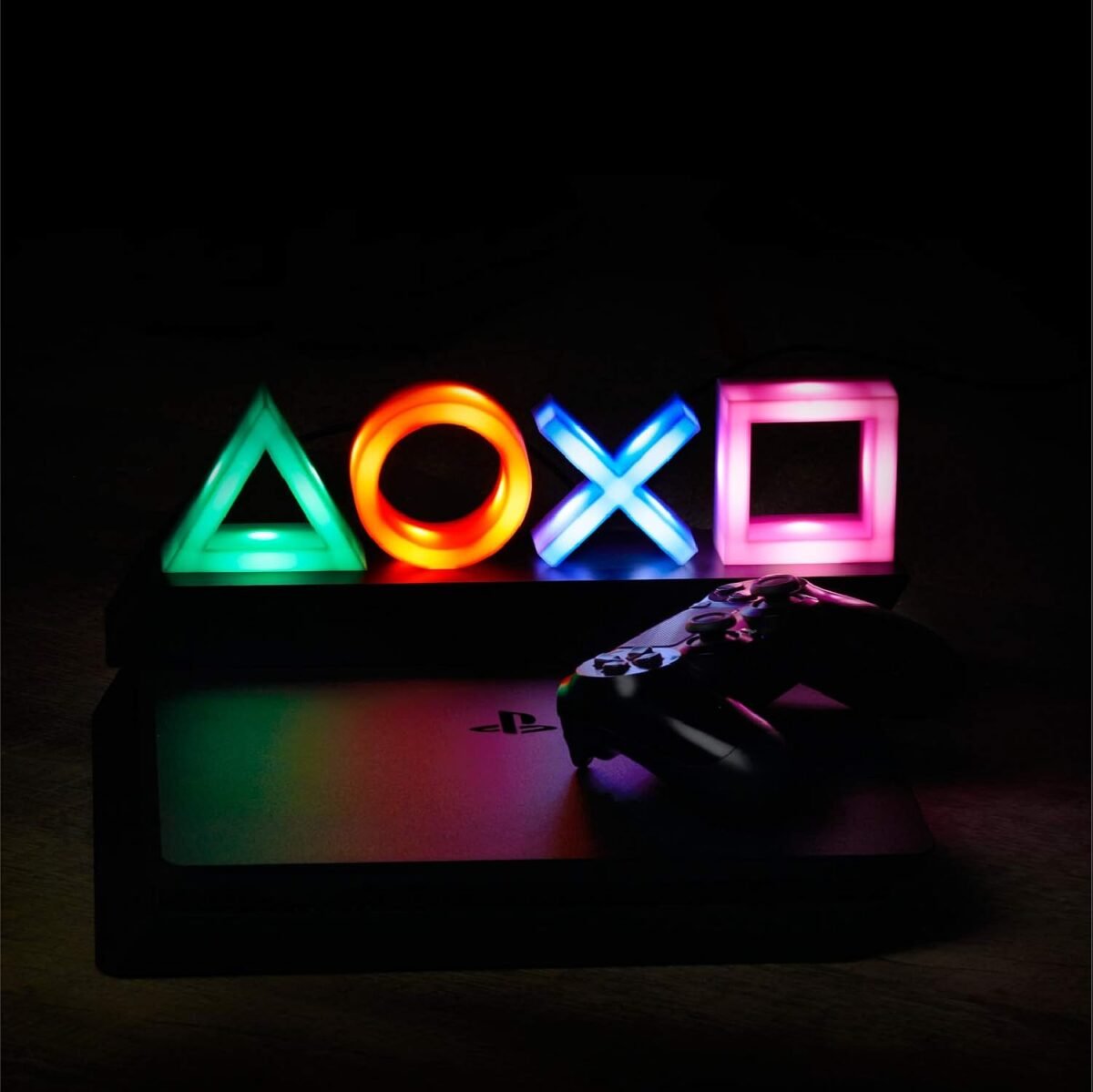 Paladone Playstation Controller Icons Light with 3 Light Modes - Sound Reactive, Dynamic Phasing, and Standard Mode - Gaming Desk Accessories and Game Room Decor - Image 3