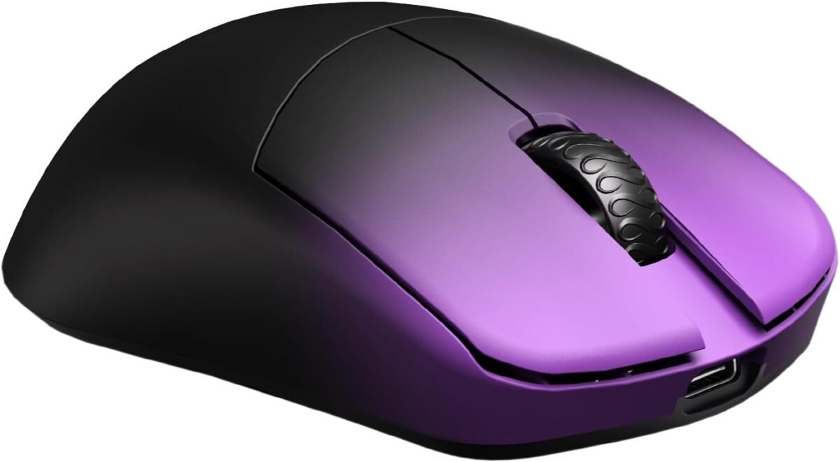 Lamzu Maya X Wireless Gaming Mouse, Ultra Lightweight 47g, Optical Switch, Maximum 30000 DPI, Symmetrical, MCU Nordic 52840, Dust-Proof Encoder, PAW3950 Sensor(Larger Maya) (Purple) - Image 5