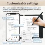 3 in 1 Digital Pen Smart Pen Writing Set, Includes Smartpen, Notebook, Use with Ophaya App for Notes Taking, Recording, Storing - Image 7