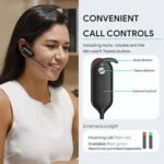 Yealink Wireless DECT Headset WH63,Teams Certified,Single Ear Office Headset for Desk Phone and Computer Softphone,Noise Cancelling Mic,Compatible Polycom Grandstream IP Phone - Image 7