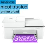 HP DeskJet 4255e Wireless All-in-One Color Inkjet Printer, Scanner, Copier, Best-for-Home, 3 Month Instant Ink Trial Included (588S6A) - Image 4