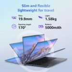 Laptop, 12GB LPDDR5 RAM 1TB SSD, 15.6 Inch Laptop Computer, Win11 Pro, N95 Quad Core Processor, Up to 3.4GHz, Preinstall Office Pro Plus 2024, WiFi 5, BT 5.0, USB-C, Fingerprint,Gray - Image 6