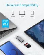 Anker SD Card Reader, 2-in-1 USB C Memory Card Reader for Digital Camera SD Card Viewer with Dual Slot for SDXC, SDHC, SD, MMC, RS-MMC, Micro SDXC,MicroSD, Micro SDHC Card, and UHS-I Cards - Image 3