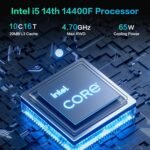 Gaming PC Desktop Computer,Intel Core i5 14400F Gaming Computer RTX 4060,32GB DDR4 RAM 1TB SSD,ARGB Fan,Prebuilt Gaming PC Tower for Office - Image 3