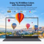 MNN Portable Monitor 15.6inch FHD 1080P USB C HDMI Gaming Ultra-Slim IPS Display w/Smart Cover & Speakers,HDR Plug&Play, External Monitor for Laptop PC Phone Mac (15.6'' 1080P) - Image 3