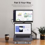 MNN Portable Monitor 15.6inch FHD 1080P USB C HDMI Gaming Ultra-Slim IPS Display w/Smart Cover & Speakers,HDR Plug&Play, External Monitor for Laptop PC Phone Mac (15.6'' 1080P) - Image 7