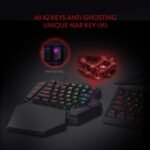 Redragon K585 DITI Wired One-Handed RGB Mechanical Gaming Keyboard, 42 Keys Type-C Professional Gaming Keypad w/Upgraded Hot-Swappable Socket, 7 Onboard Macro Keys & Detachable Wrist Rest - Image 5