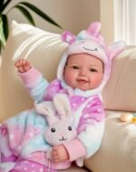BABESIDE Baby Dolls, 17inch Large Realistic Cute Soft Body Baby Doll Real Life Baby Dolls with Accessories for 3+ Year Old Girls Gifts, Pretend Play, Collection - Image 3