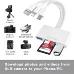 5-in-1 Memory Card Reader, USB OTG Adapter & SD Card Reader for i-Phone/i-Pad, USB C and USB A Devices with Micro SD & SD Card Slots, Supports SD/Micro SD/SDHC/SDXC/MMC - Image 3