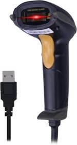 WoneNice USB Laser Barcode Scanner Wired Handheld Bar Code Scanner Reader Black - Image 3
