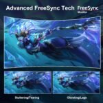 24 inch Gaming Computer Monitor FHD 1920x1080p 75Hz Refresh Rate 16:9 Aspect Ratio Ergonomic Tilt Sync Visual Experience for Work & Play Home Office Support Wall Mount Install（75 * 75mm） - Image 3
