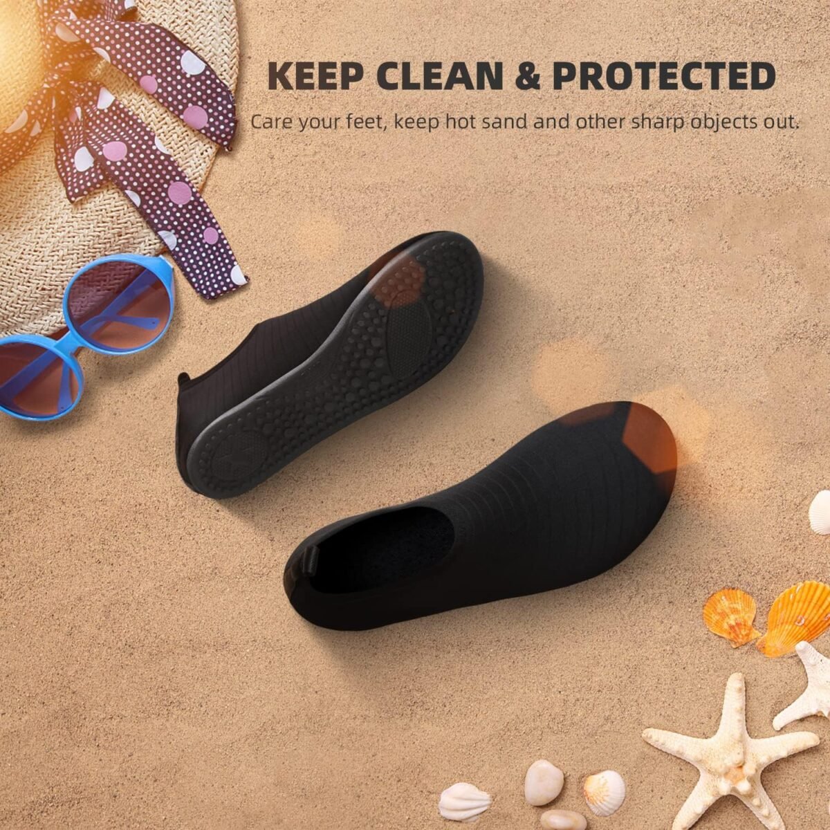 Water Shoes for Women Men Quick-Dry Aqua Socks Swim Beach Barefoot Yoga Exercise Wear Sport Accessories Pool Camping Must Haves Adult Youth Size - Image 4