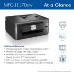 Brother MFC-J1170DW Wireless Color Inkjet All-in-One Printer, NFC One-Touch Print, Duplex, Cloud Print & Scan, Mobile App Control, 2.7" Touchscreen, Works with Alexa - Image 3