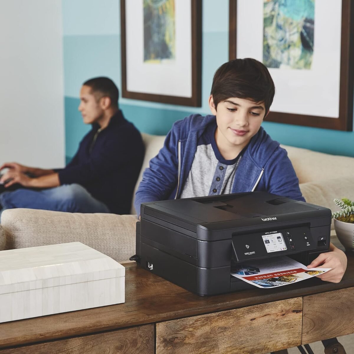 Brother MFC-J1170DW Wireless Color Inkjet All-in-One Printer, NFC One-Touch Print, Duplex, Cloud Print & Scan, Mobile App Control, 2.7" Touchscreen, Works with Alexa - Image 7