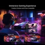 KTC 34 Inch Curved Ultrawide Gaming Monitor, 21:9, 3440x1440p 165Hz 1ms, 1500R Curved Monitor, Freesync G-sync Compatible, HDMI 2.0 x2 & DP1.4 x 2, Height/Tilt/Swivel/Pivot, H34S18S - Image 6