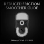 Logitech G PRO X SUPERLIGHT Wireless Gaming Mouse, Ultra-Lightweight, HERO 25K Sensor, 25,600 DPI, 5 Programmable Buttons, Long Battery Life, Compatible with PC / Mac - Black - Image 5
