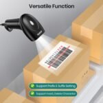 Barcode Scanner with Stand, USB Wired Inventory 2D 1D QR Code Scanner for Computer POS MAC with Automatic Screen Scanning, Handheld CMOS Image Bar Code Reader for Warehouse Library Supermarket - Image 6