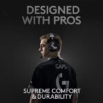 Logitech G PRO X Wireless LIGHTSPEED Gaming Headset with Blue VO!CE Mic Filter Tech, 50 mm PRO-G Drivers, and DTS Headphone:X 2.0 Surround Sound, 20+ Hour Battery Life - Black - Image 3