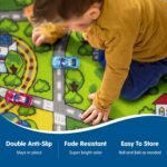 Booooom Jackson Car Rug Kids Car Carpet Playmat Rug 60"x32",Train Rug,Car Mat for Kids Toy Cars,City Kids Rug Play Mat,Non Slip Kids Rug for Playroom Bedroom Boys,Children Play Area Rug Cars,Road Rug - Image 4