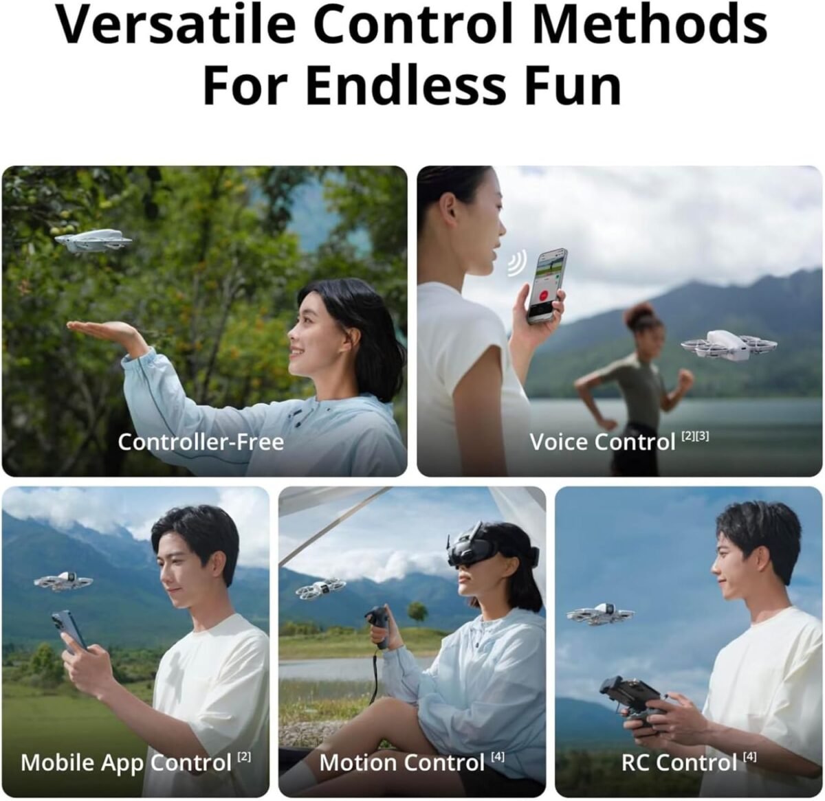 DJI Neo, Mini Drone with 4K UHD Camera for Adults, 135g Self Flying Drone that Follows You, Palm Takeoff, Subject Tracking, QuickShots, Stabilized Video, Built-In Propeller Guard (Controller-Free) - Image 6