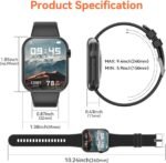 Hwagol Smart Watch (Answer/Make Call) 1.85inch Fitness Tracker, DIY Dials/Pedometer/Calories/Multiple Sport Modes/Voice Assistant, Smart Watches for Men Women Android iOS Phones - Image 5